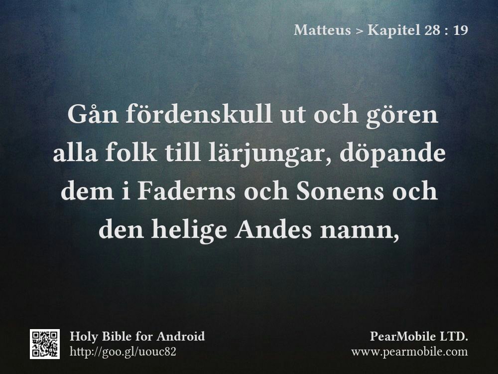 Matteus, Kapitel 28:19